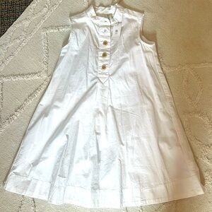 Banana Republic Girls White Cotton Dress size 4 NWT